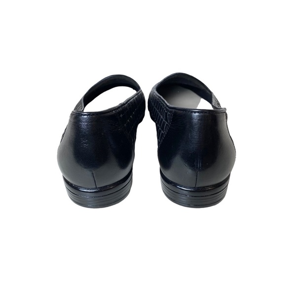 Trotters The Lizette Leather Woven Black Loafers Women’s Size 5 Medium T5158-591 - Picture 4 of 10